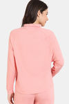 Zivame Lounge Viscose Blend Sweatshirt - Coral Cloud — thumbnail 4